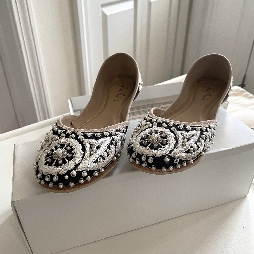 Fuschia Artisian flats - 8